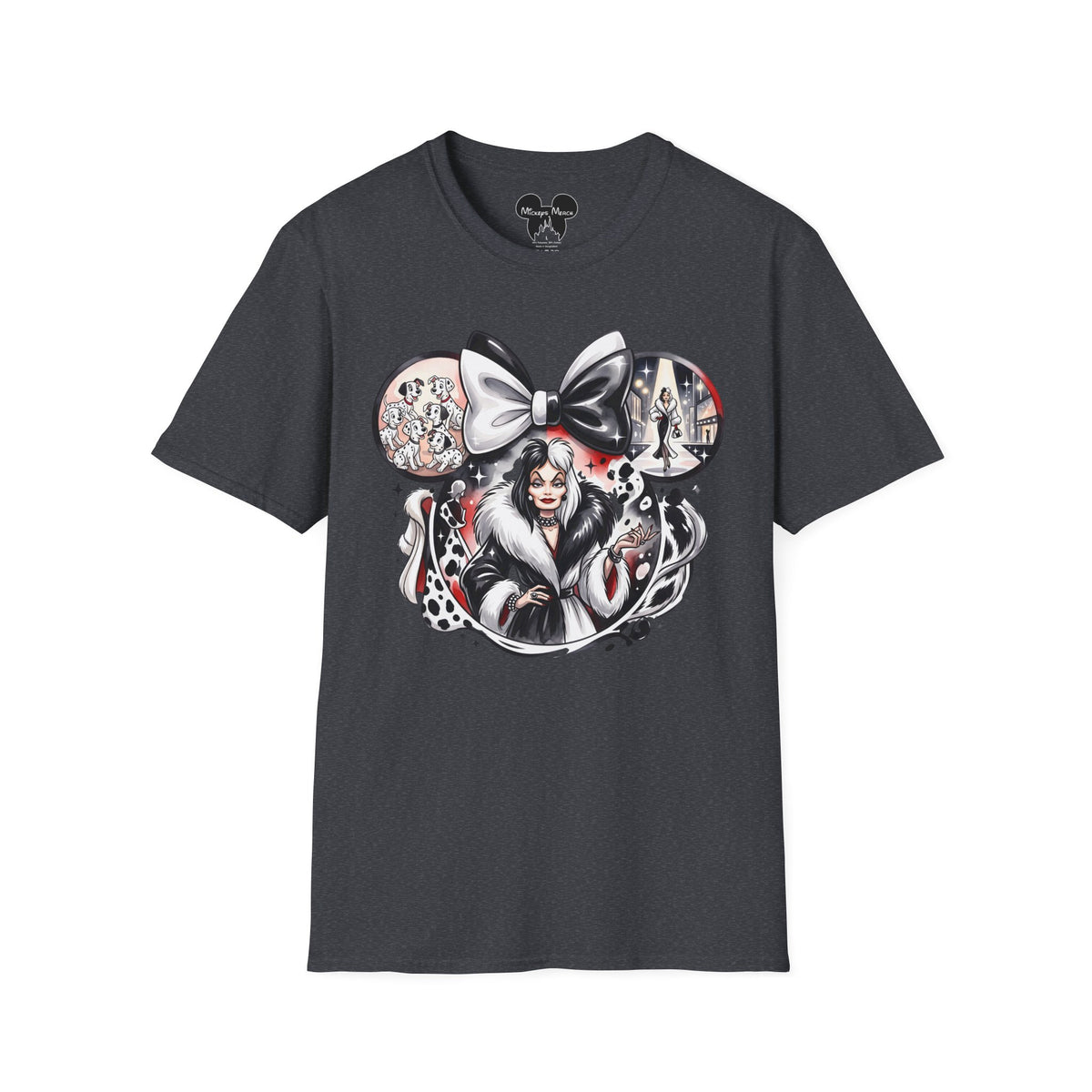 Disney Villains - Cruella's Spotted Couture Vignette Unisex Graphic Tee