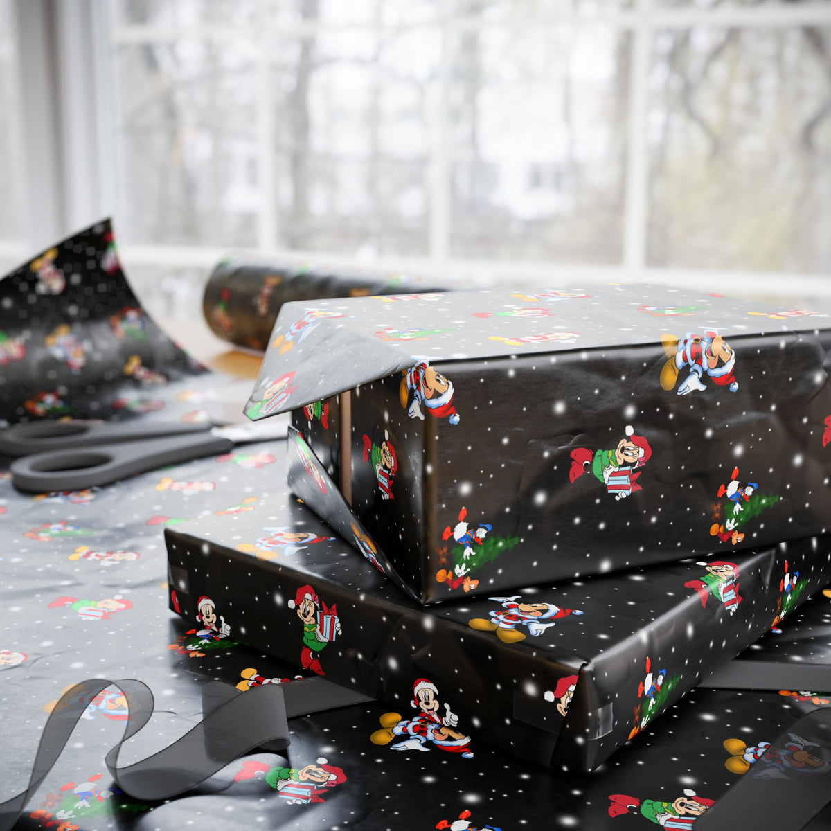 Starlight Christmas Wrapping Paper Roll