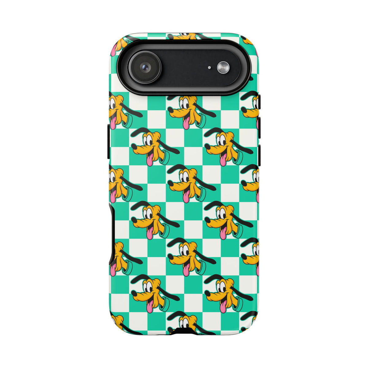 Teal Checkerboard Pluto Resort Ready Cell Phone Tech Case