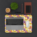 Figment on the Moon Yellow Stateroom Desk Mat