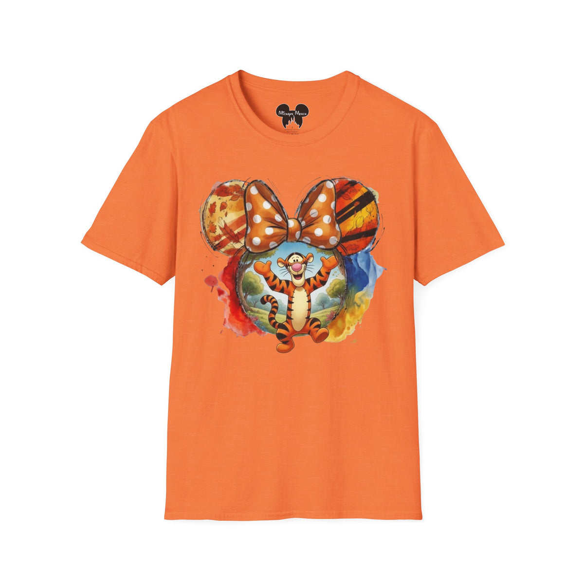 Winnie the Pooh - Tigger's Bouncy Autumn Vignette Unisex Graphic Tee