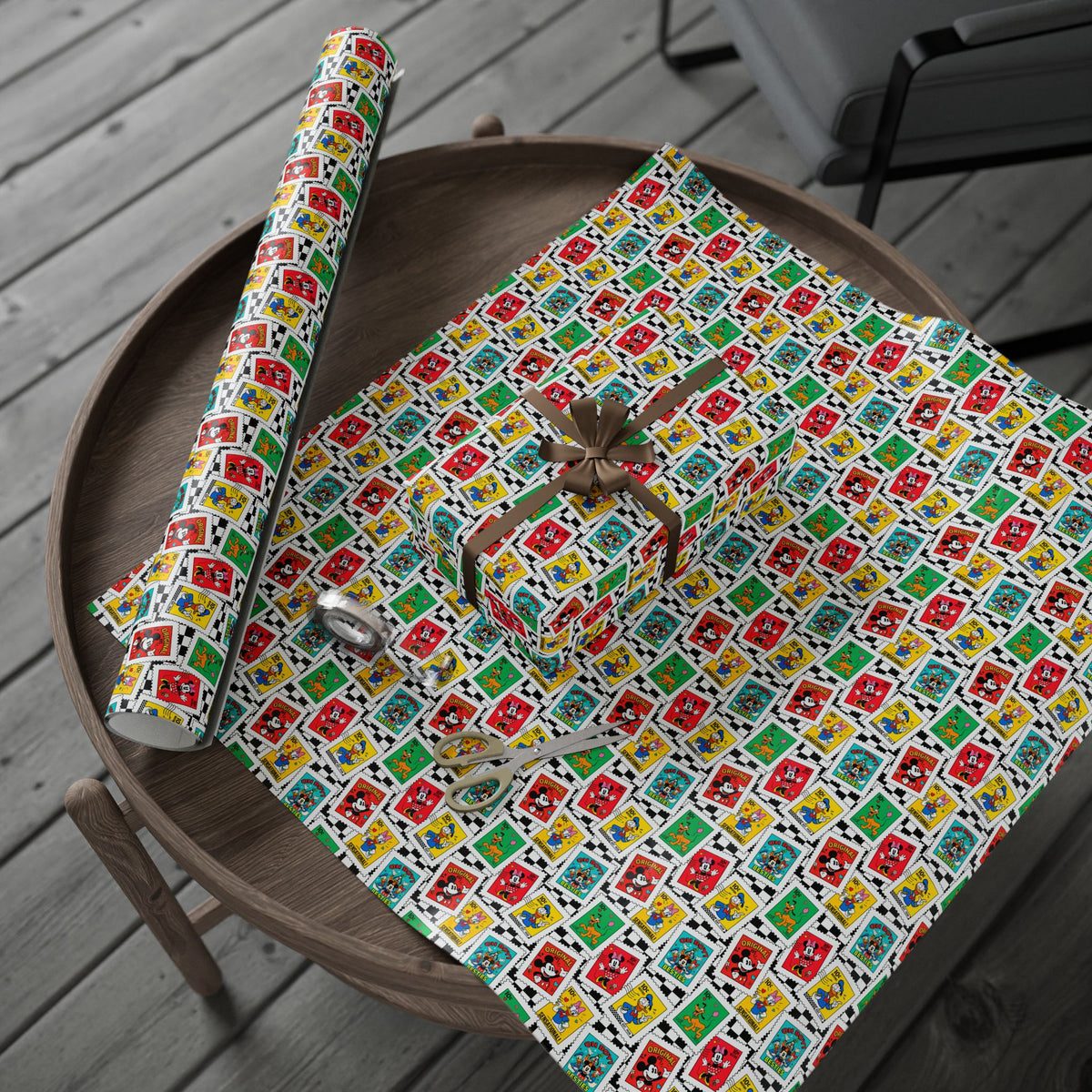 Mickey Stamps Wrapping Paper Roll