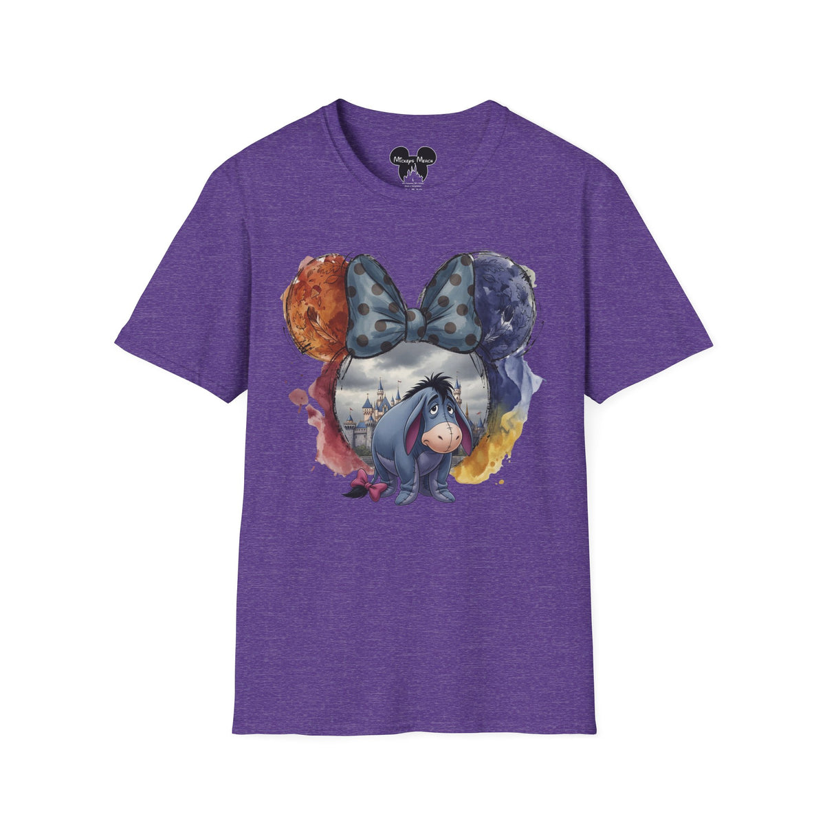 Winnie the Pooh - Eeyore's Polka Dot Bow Vignette Unisex Graphic Tee