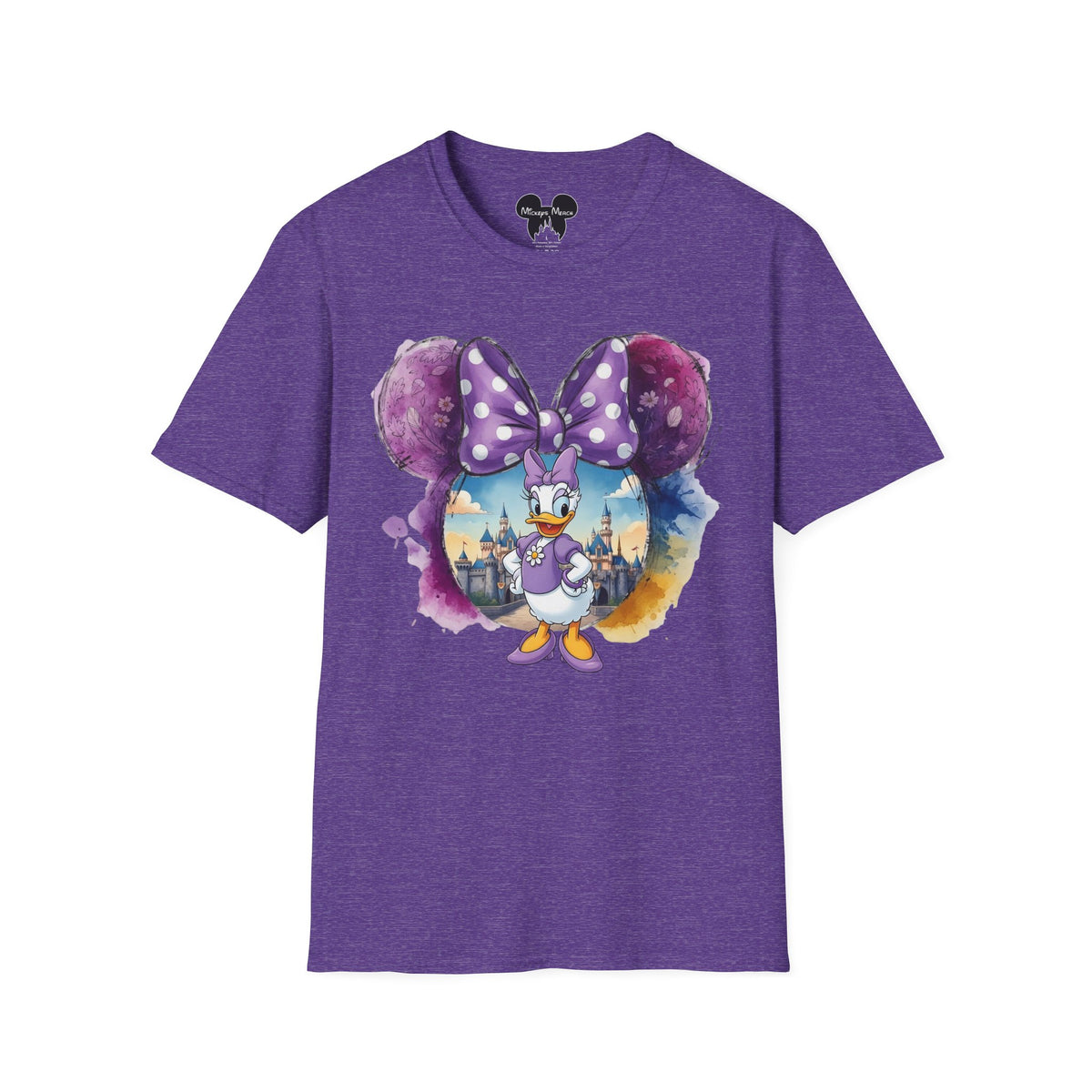 Sensational Six - Daisy's Purple Polka Dot Castle Vignette Unisex Graphic Tee