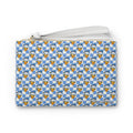 Blue Checkerboard Donald Convertible Wristlet Clutch