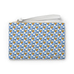 Blue Checkerboard Donald Convertible Wristlet Clutch