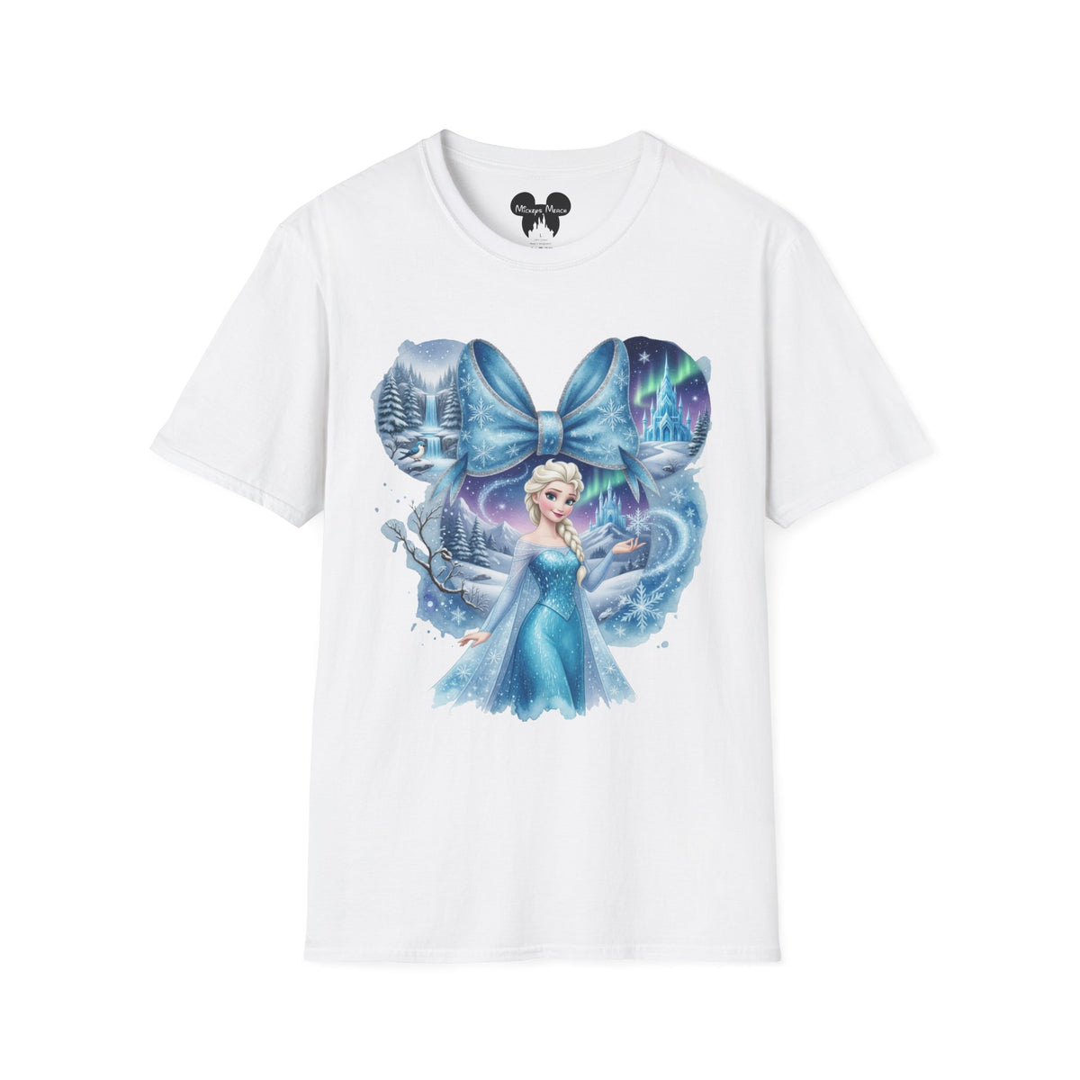 Disney Princess - Elsa's Frozen Ice Castle Vignette Unisex Graphic Tee