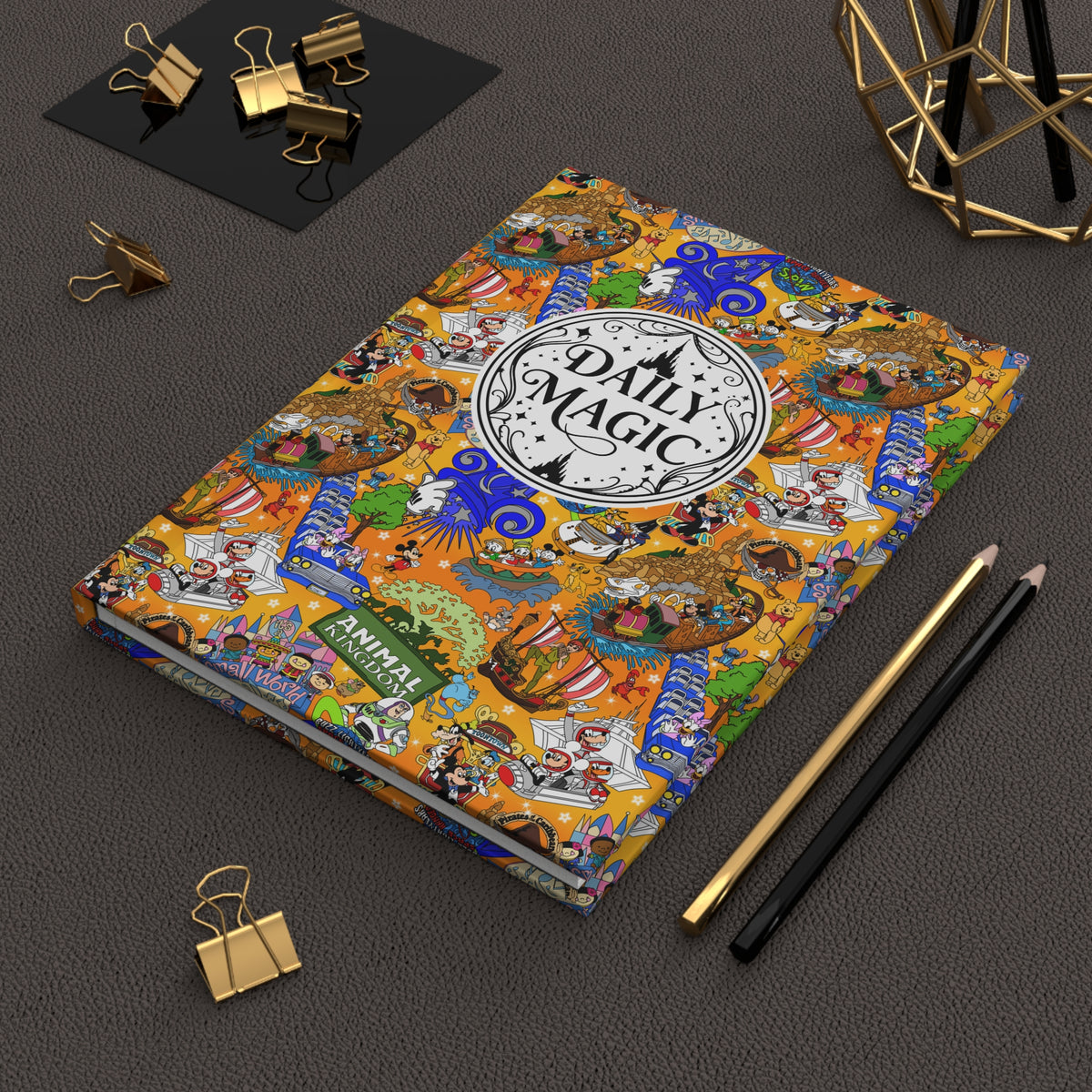 Four Parks Ride Collage Daily Magic Matte Hardcover Journal