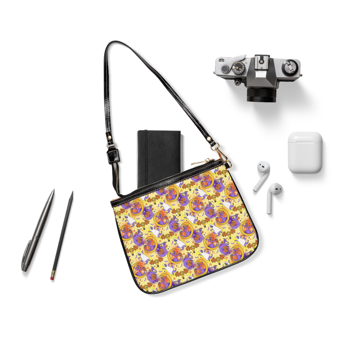 Figment on the Moon Yellow Small Shoulder Bag