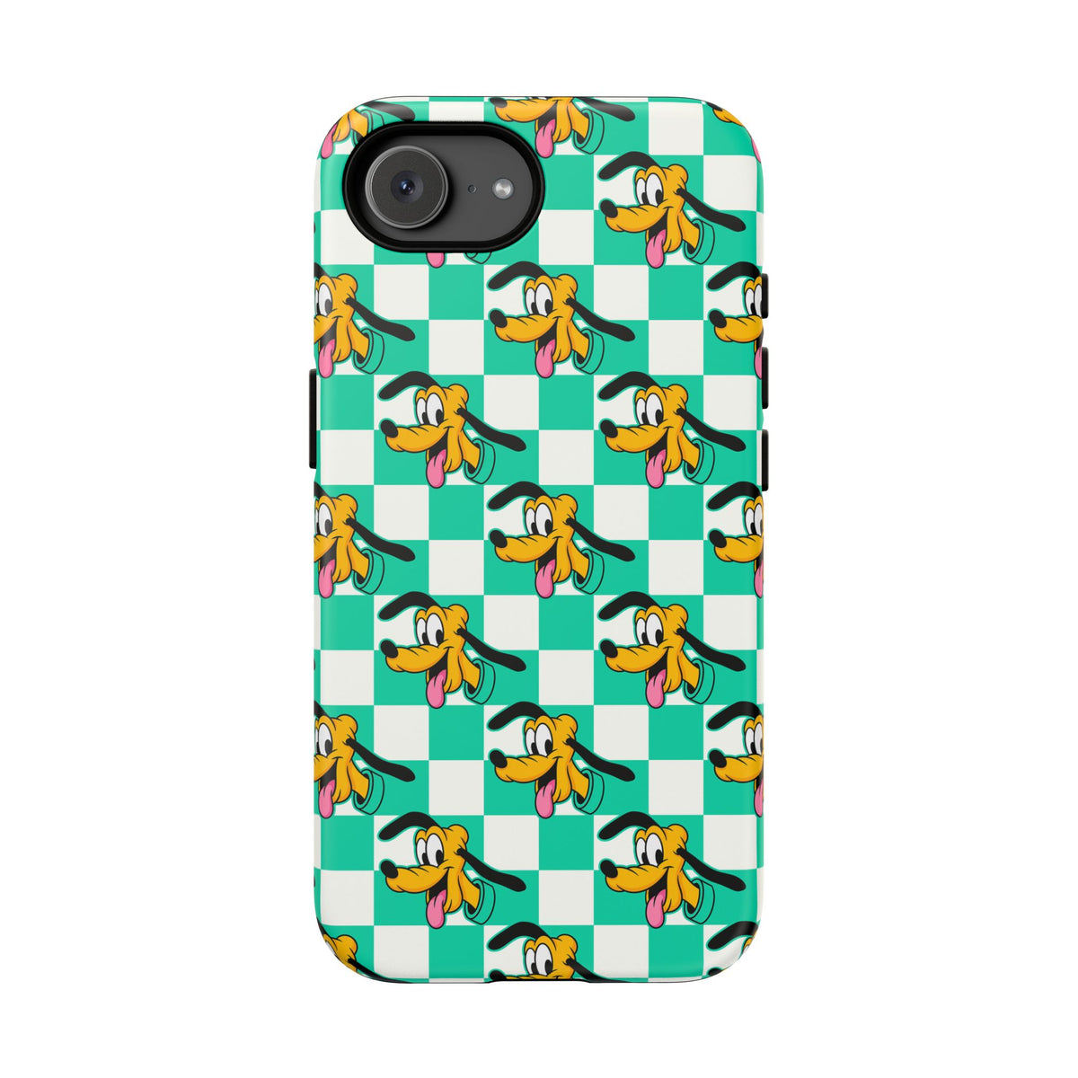 Teal Checkerboard Pluto Resort Ready Cell Phone Tech Case