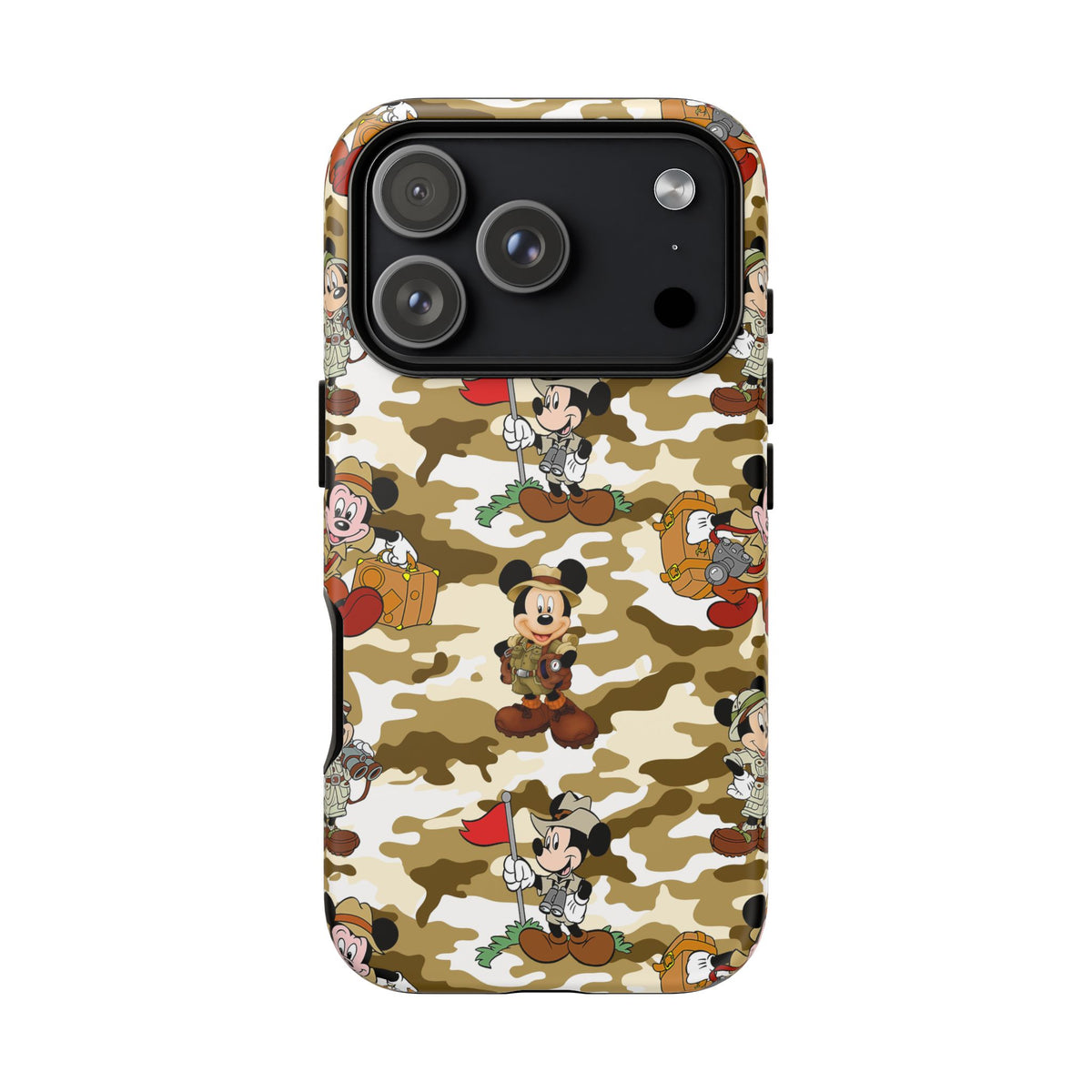 Jungle Camo Mickey Resort Ready Cell Phone Tech Case
