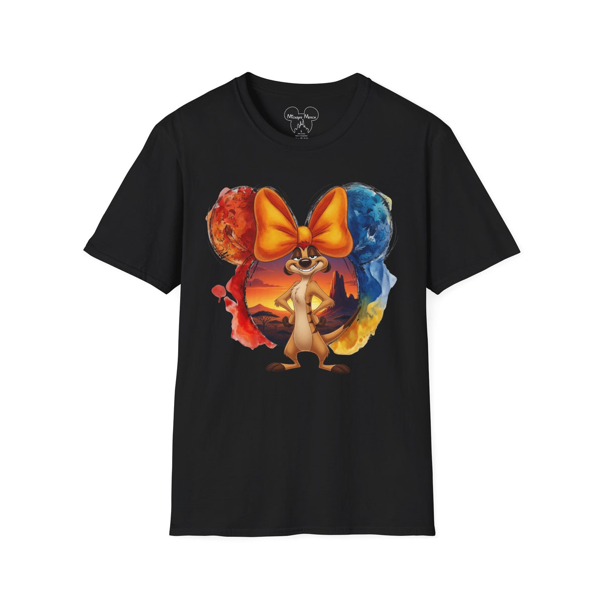 Lion King - Timon's Sunset Orange Vignette Unisex Graphic Tee