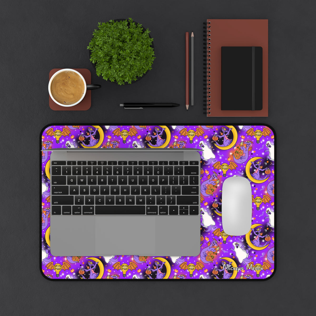 Figment on the Moon Purple Stateroom Desk Mat