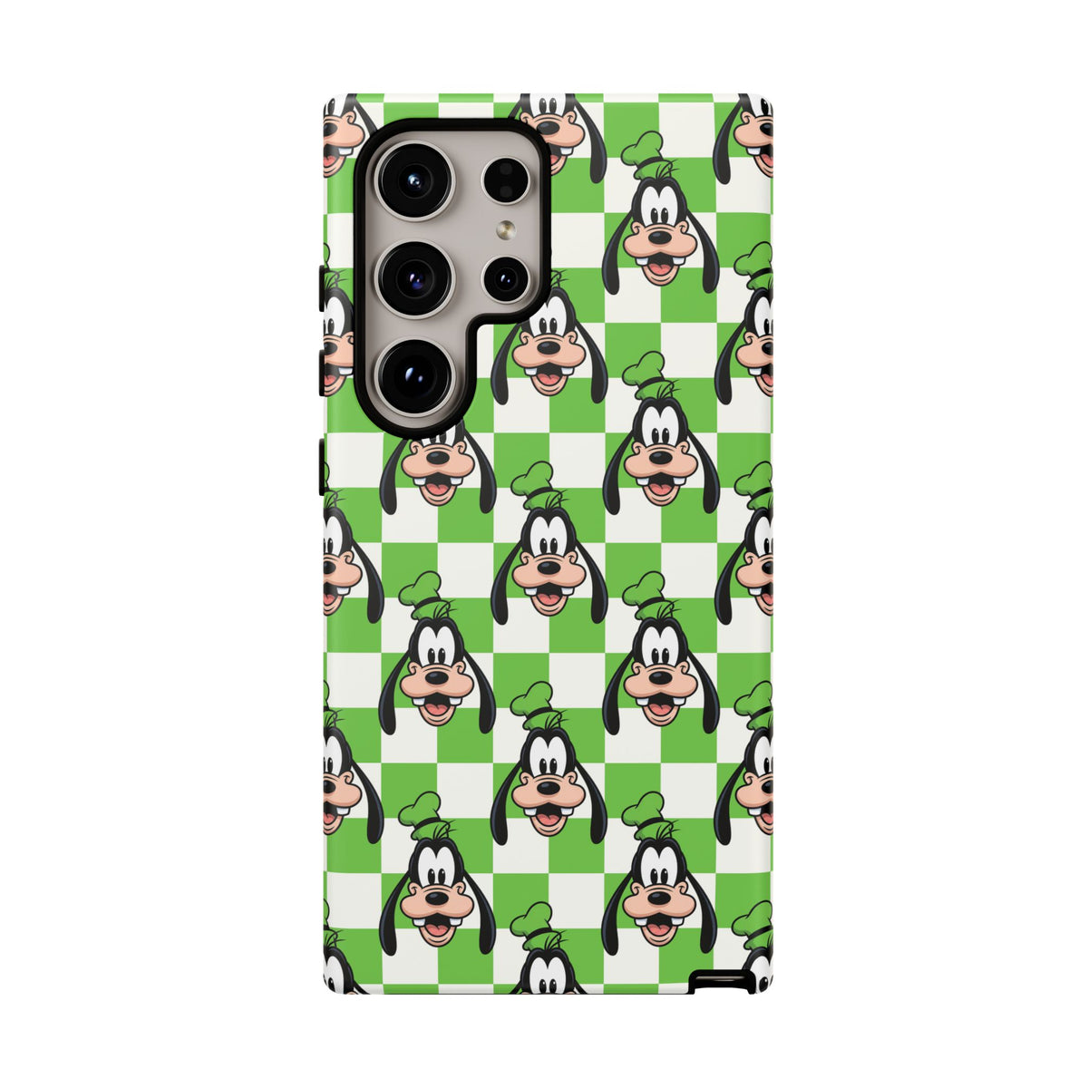 Green Checkerboard Goofy Resort Ready Cell Phone Tech Case