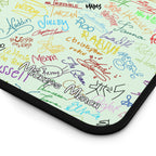 Character Autographs on Green Stateroom Desk Mat