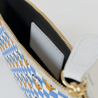 Blue Checkerboard Donald Mini Clutch
