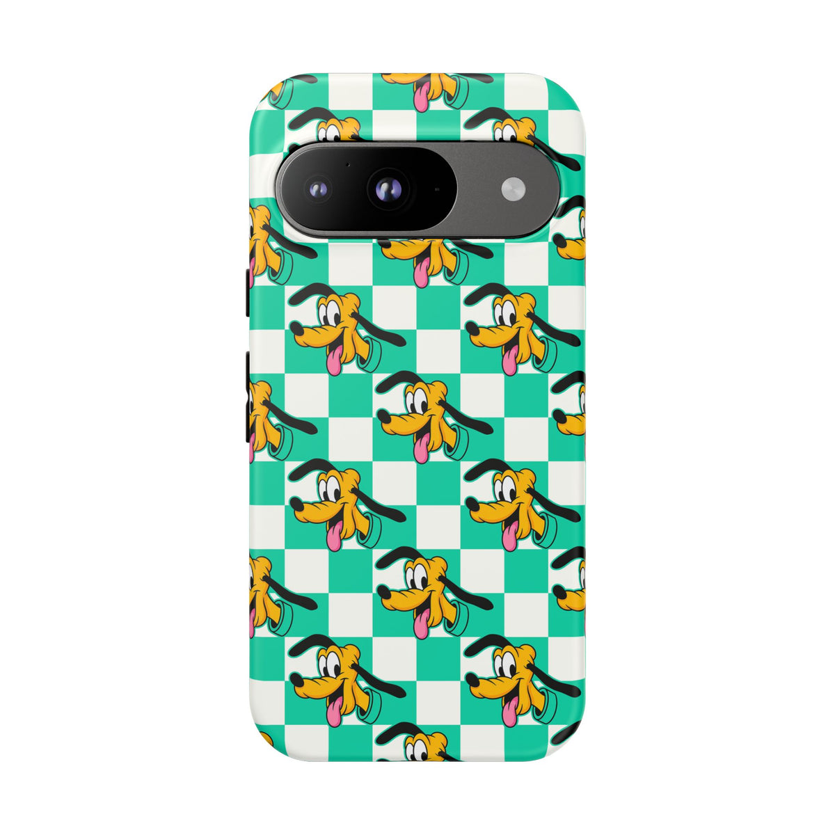 Teal Checkerboard Pluto Resort Ready Cell Phone Tech Case
