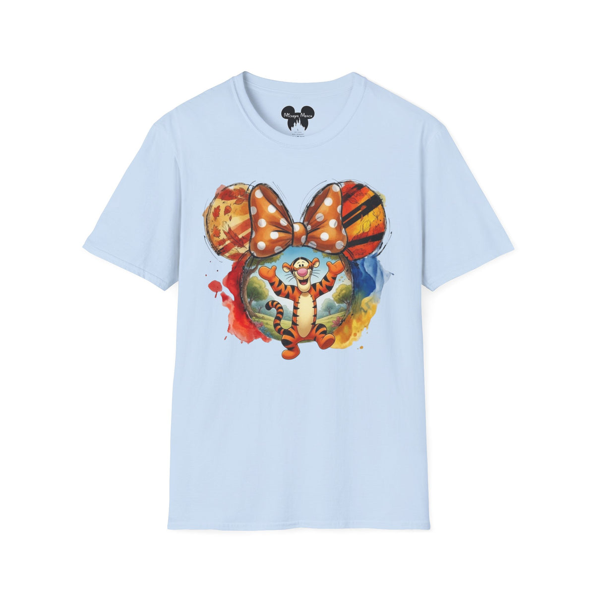 Winnie the Pooh - Tigger's Bouncy Autumn Vignette Unisex Graphic Tee