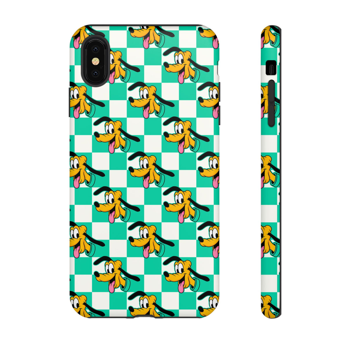 Teal Checkerboard Pluto Resort Ready Cell Phone Tech Case