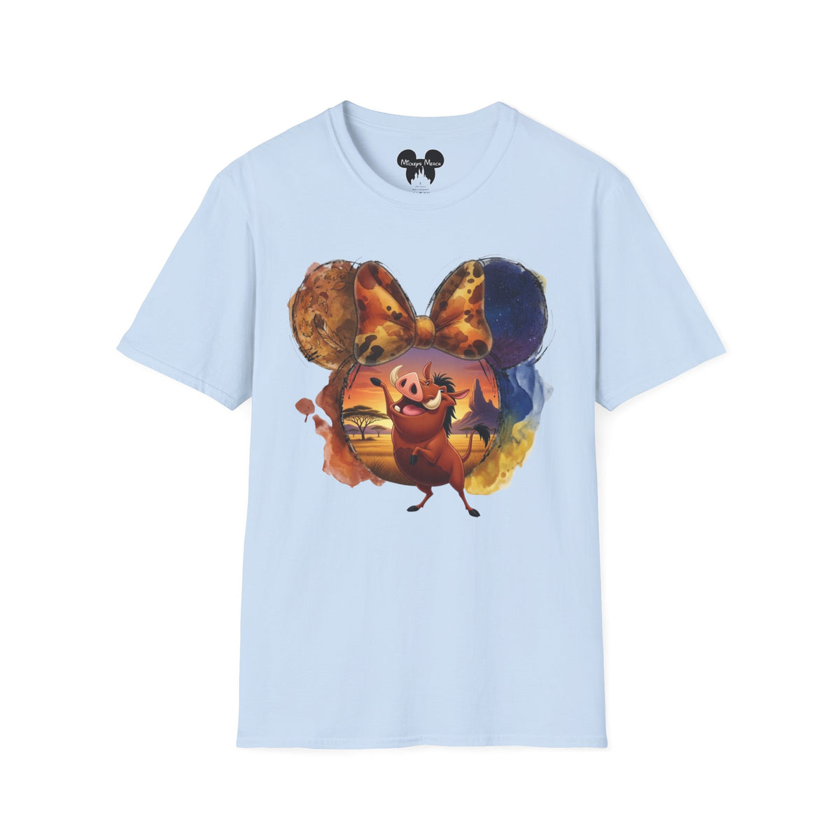 Lion King - Pumbaa's Savannah Spotted Vignette Unisex Graphic Tee