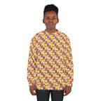 Figment on the Moon Yellow Unisex Crewneck Sweatshirt