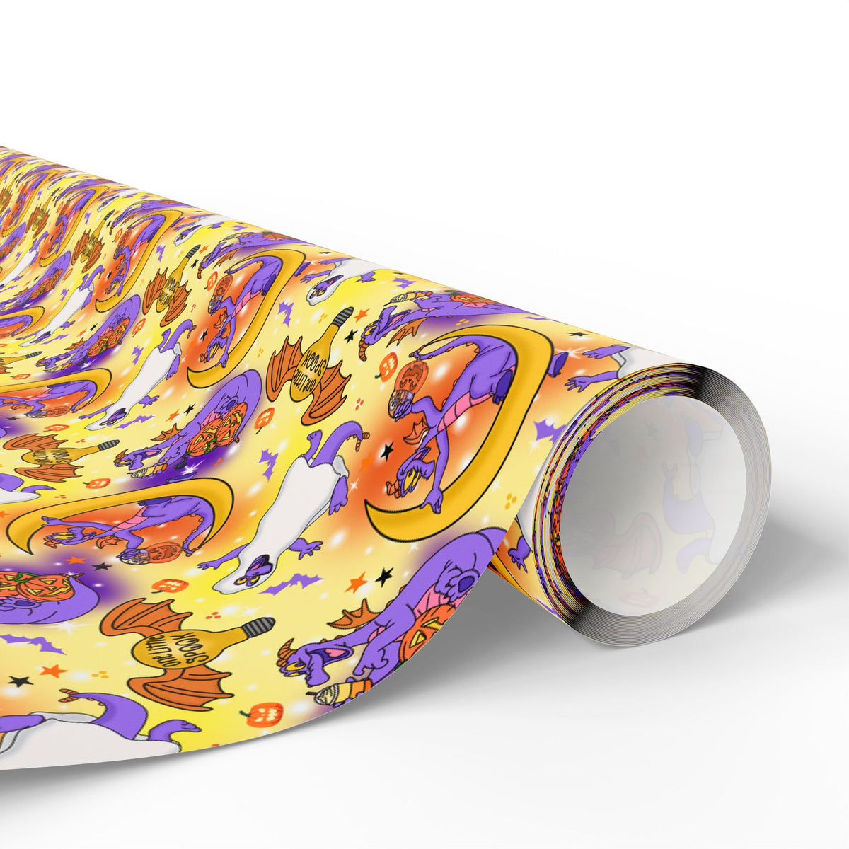 Figment on the Moon Yellow Wrapping Paper Roll