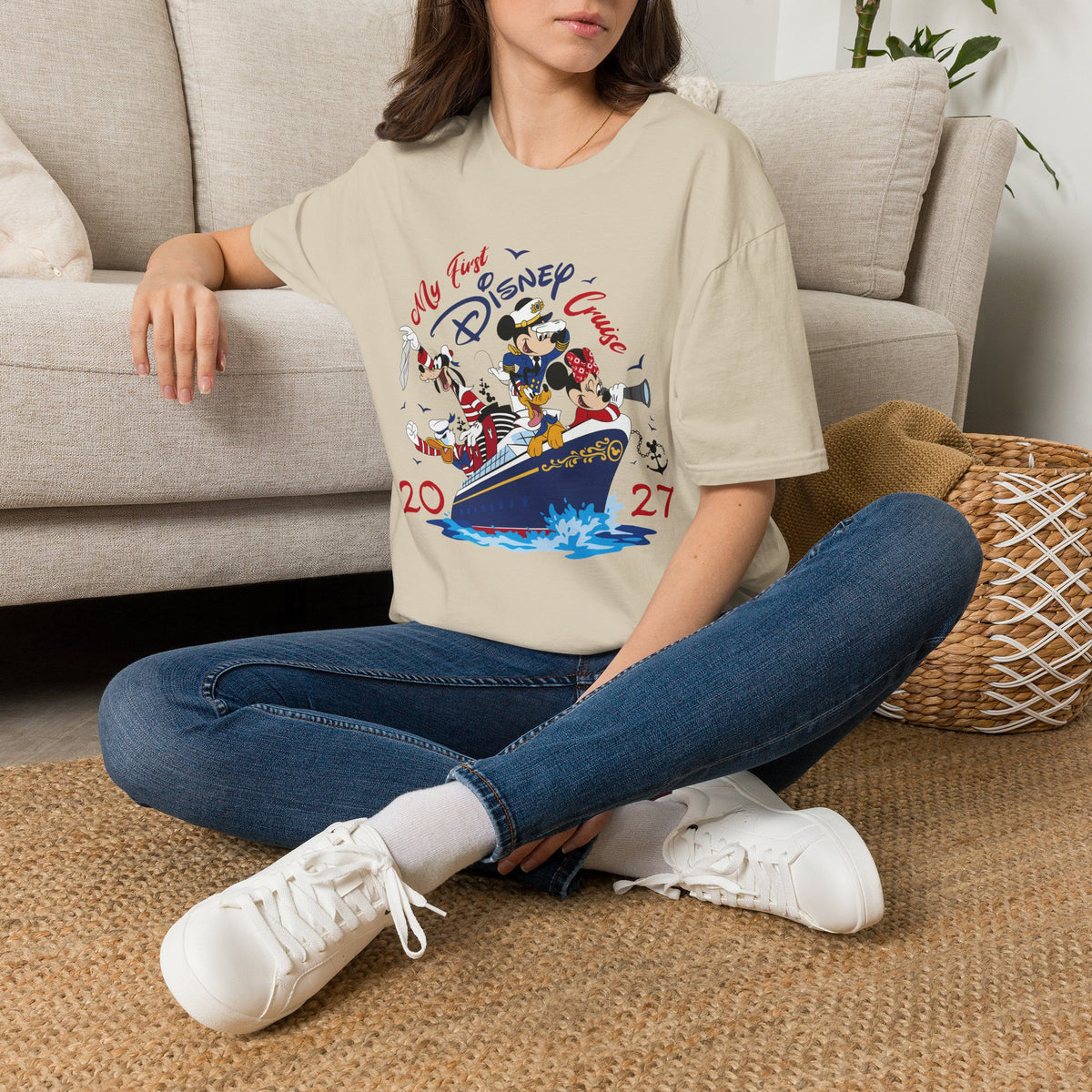 Disney 2027 My First Disney Cruise Unisex Graphic Tee Shirt