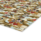 Jungle Camo Mickey Glass Cutting Board