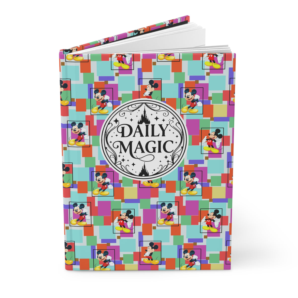 Colorblock Mickey Daily Magic Matte Hardcover Journal