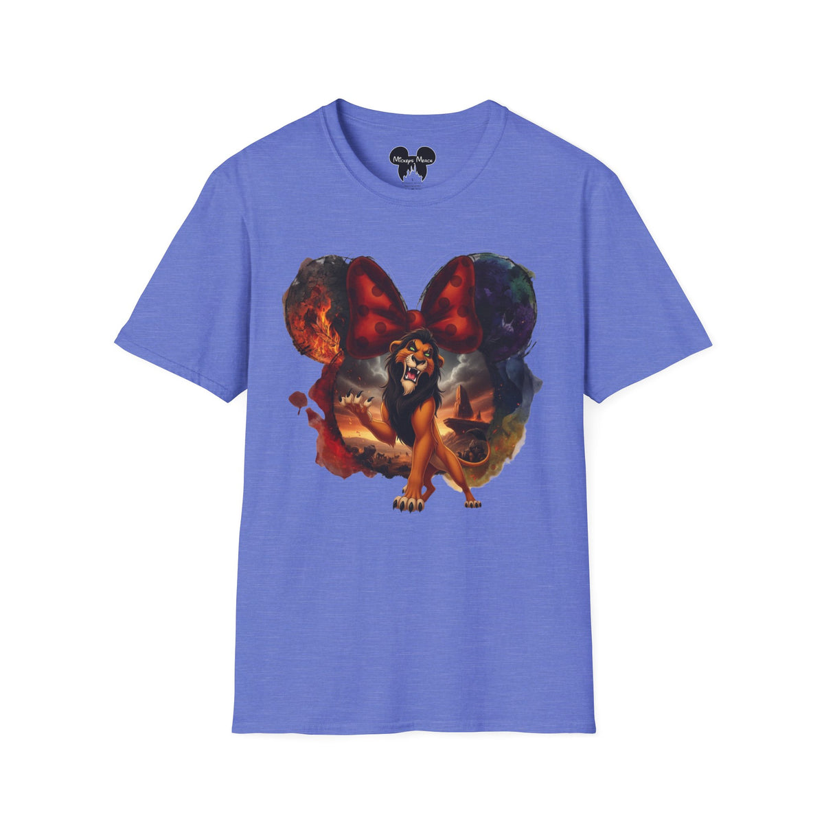 Lion King - Scar's Fiery Polka Dot Vignette Unisex Graphic Tee