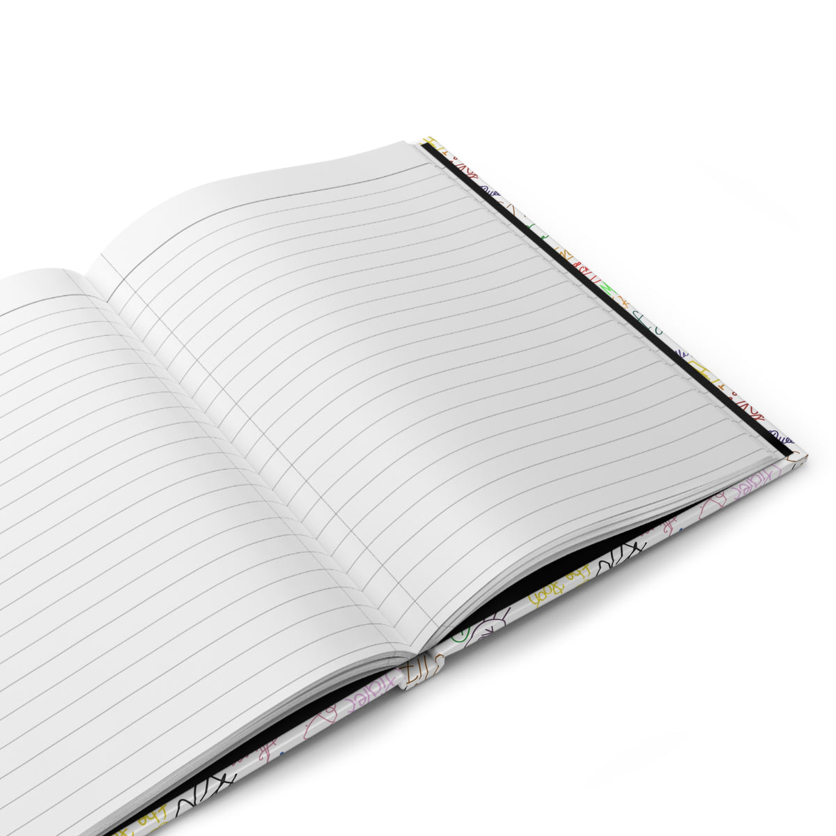Character Autographs on White Daily Magic Matte Hardcover Journal