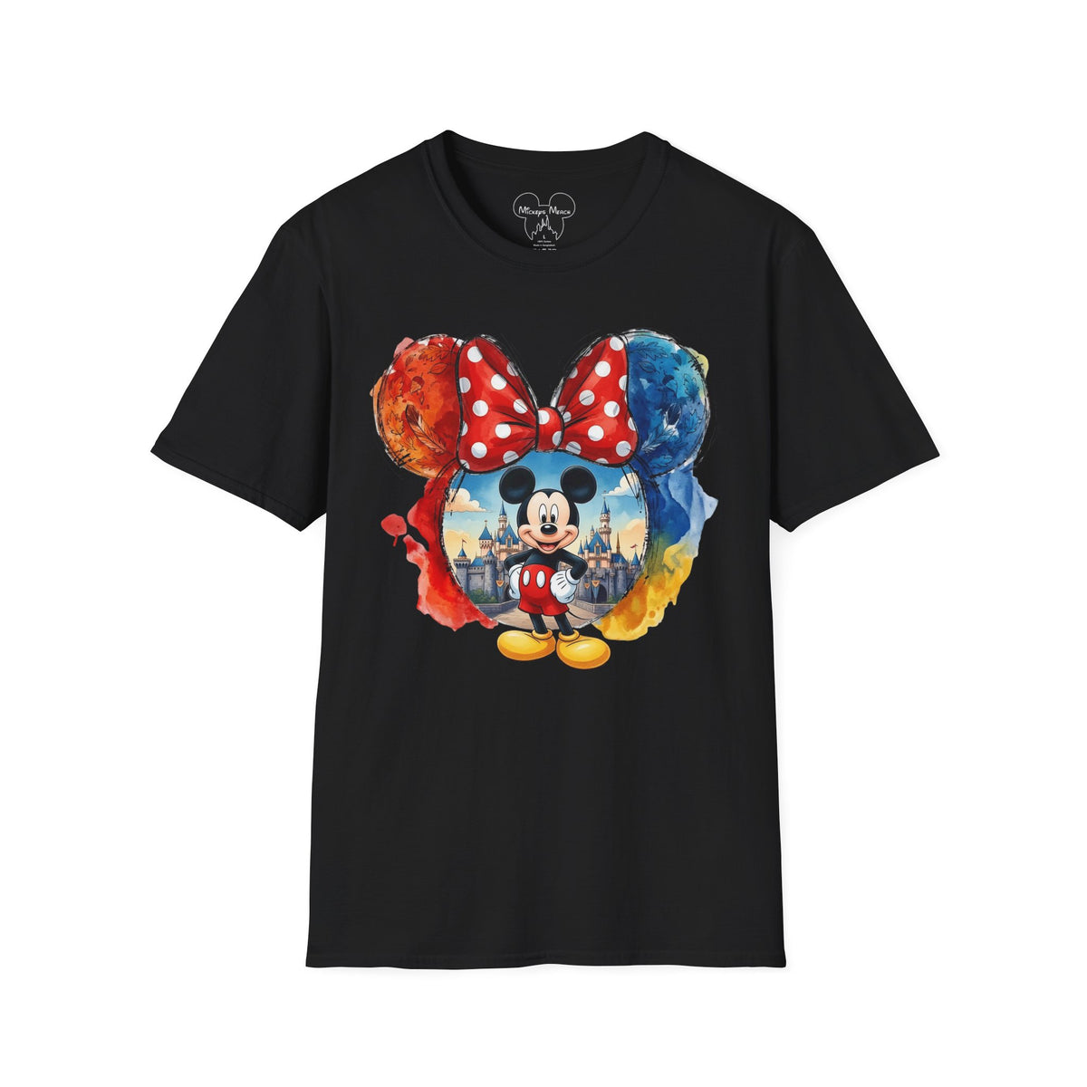 Sensational Six - Mickey's Kingdom of Dreams Watercolor Vignette Unisex Graphic Tee