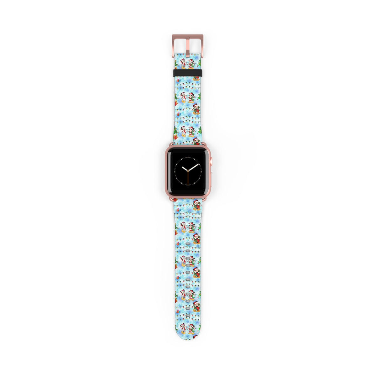 Christmas Candy Cane Wishes Whimsical Watch Band - Apple