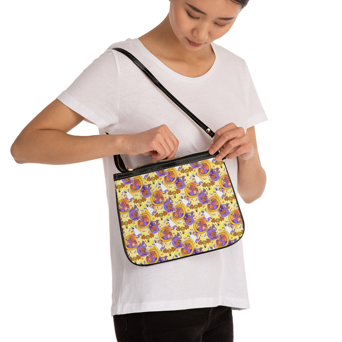 Figment on the Moon Yellow Small Shoulder Bag