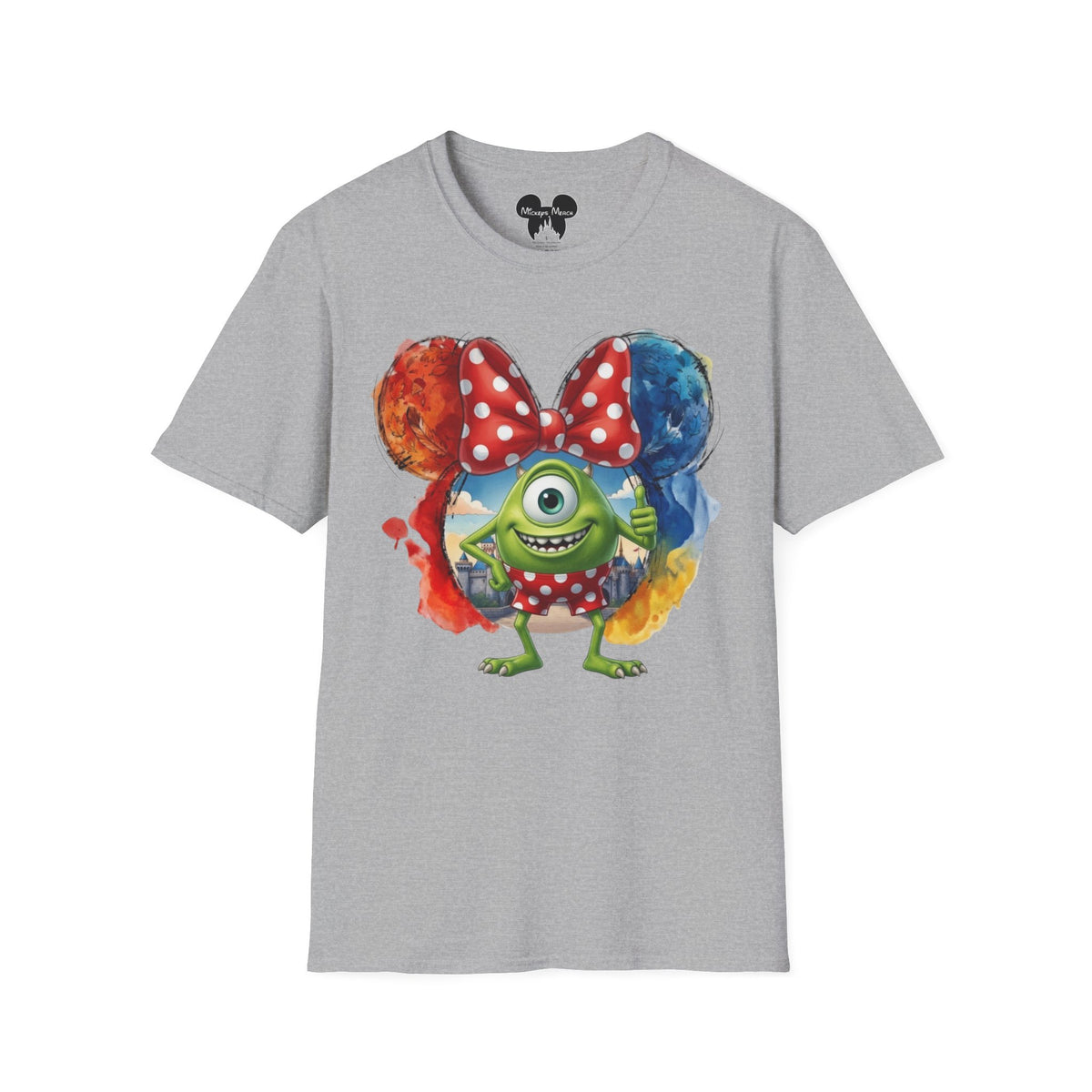 Monsters Inc - Mike Wazowski's Polka Dot Vignette Unisex Graphic Tee