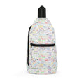 Character Autographs on White Crossbody Sling Bag