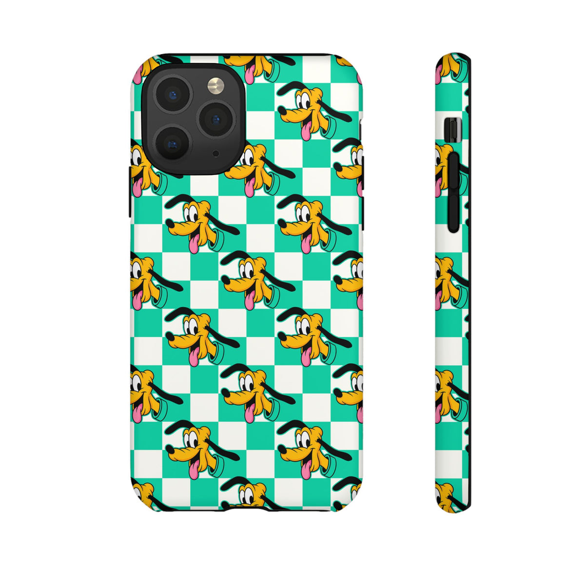 Teal Checkerboard Pluto Resort Ready Cell Phone Tech Case