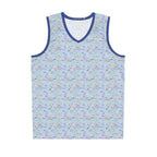 Character Autographs on Blue Park Performance Tank Top