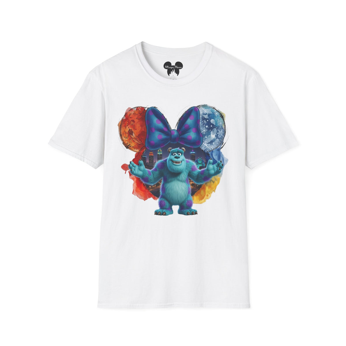 Monsters Inc - Sulley's Monstropolis Vignette Unisex Graphic Tee