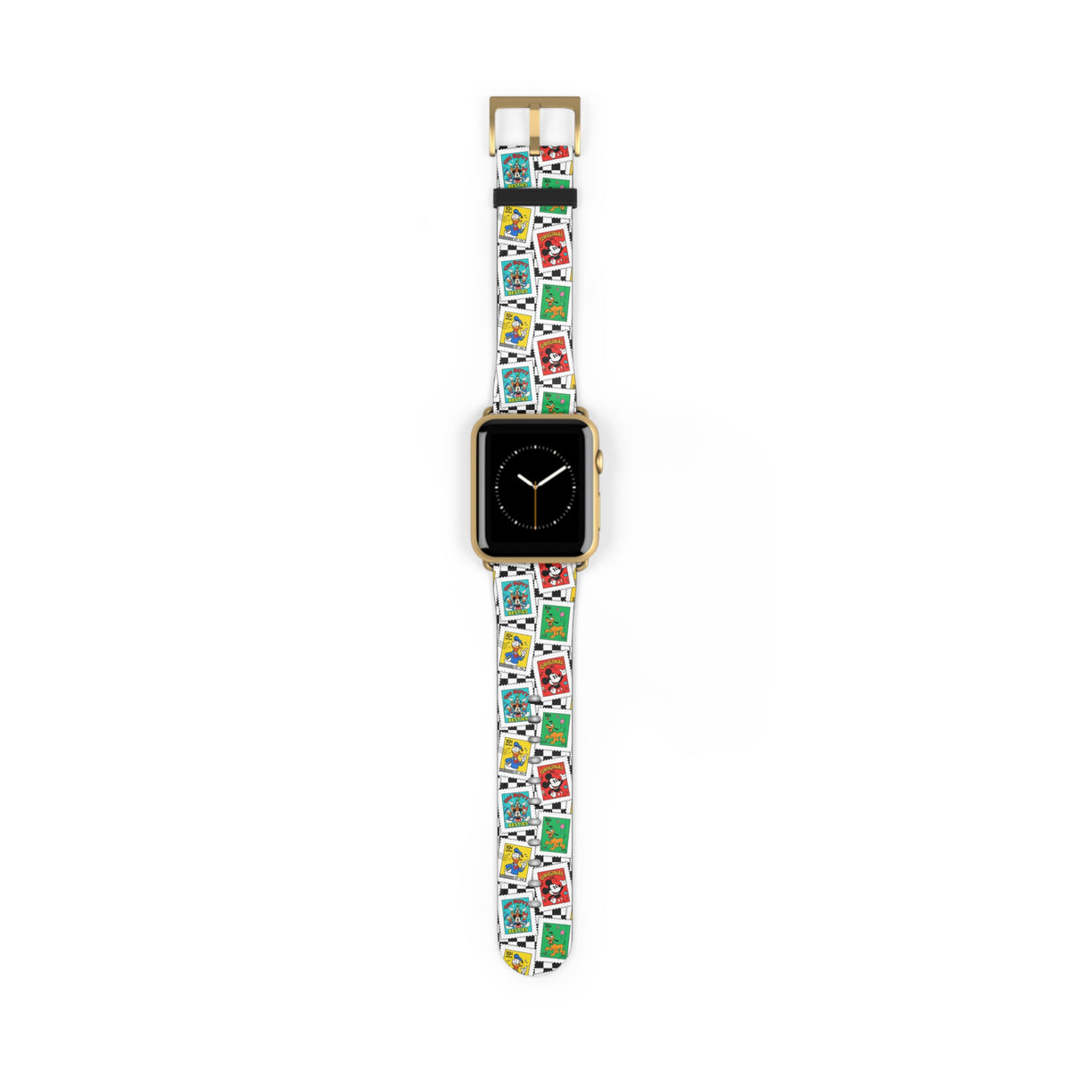 Mickey Stamps Whimsical Watch Band - Apple