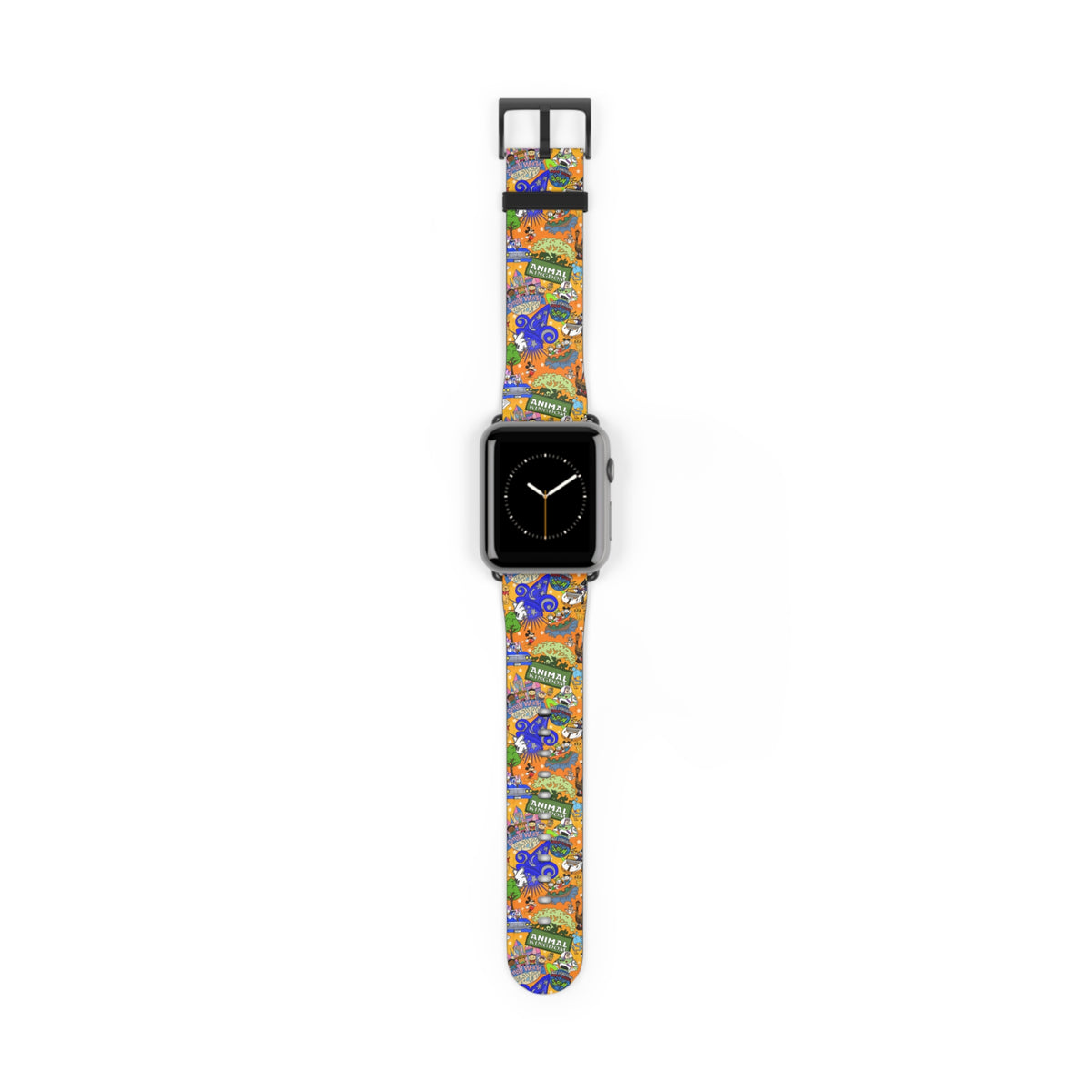 Four Parks Ride Collage Whimsical Watch Band - Apple