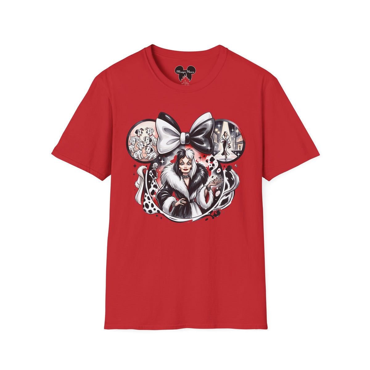 Disney Villains - Cruella's Spotted Couture Vignette Unisex Graphic Tee