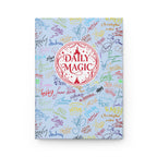 Character Autographs on Blue Daily Magic Matte Hardcover Journal