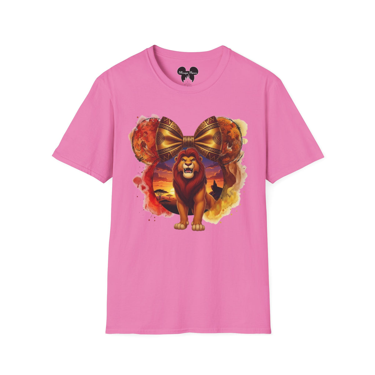 Lion King - Mufasa's Tribal Sunset Vignette Unisex Graphic Tee