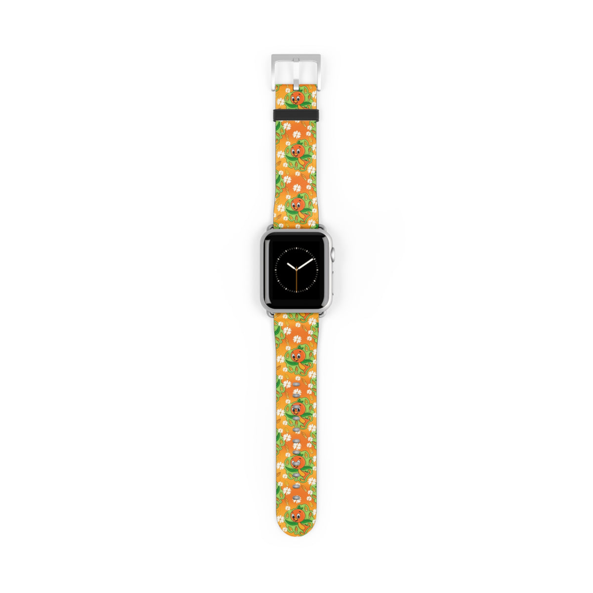 Tangerine Treat Orange Bird Whimsical Watch Band - Apple