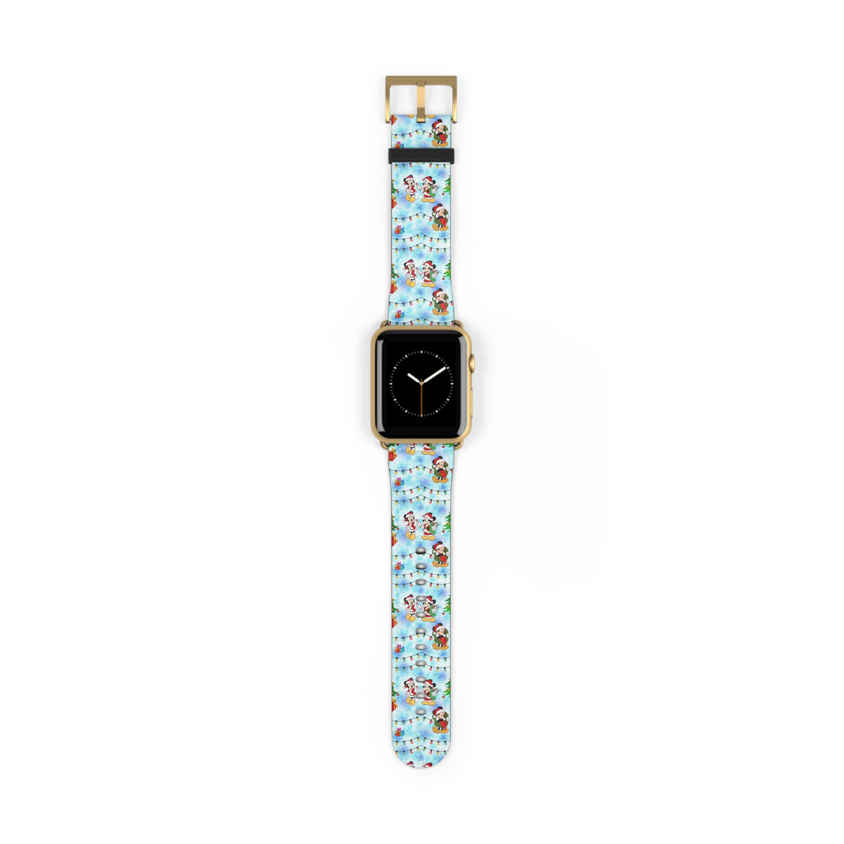 Christmas Candy Cane Wishes Whimsical Watch Band - Apple