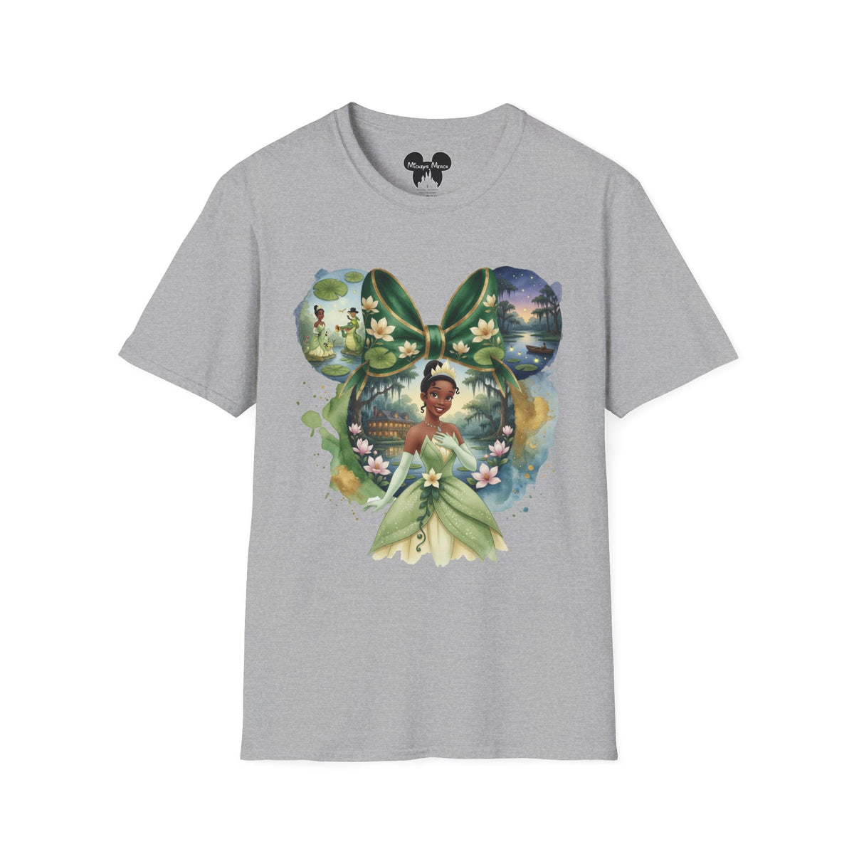 Disney Princess - Tiana's Bayou Waterlily Vignette Unisex Graphic Tee