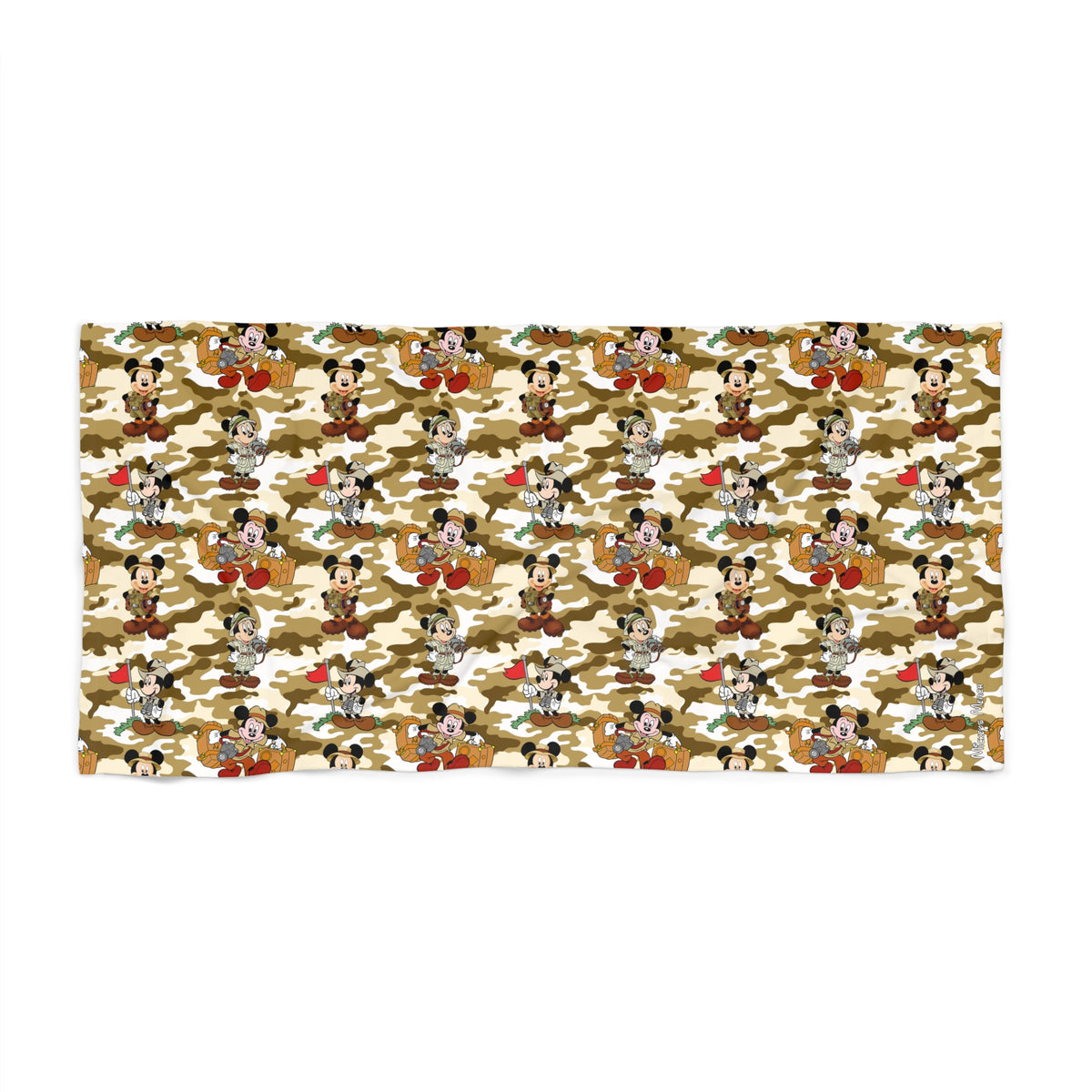 Jungle Camo Mickey Beach Towel