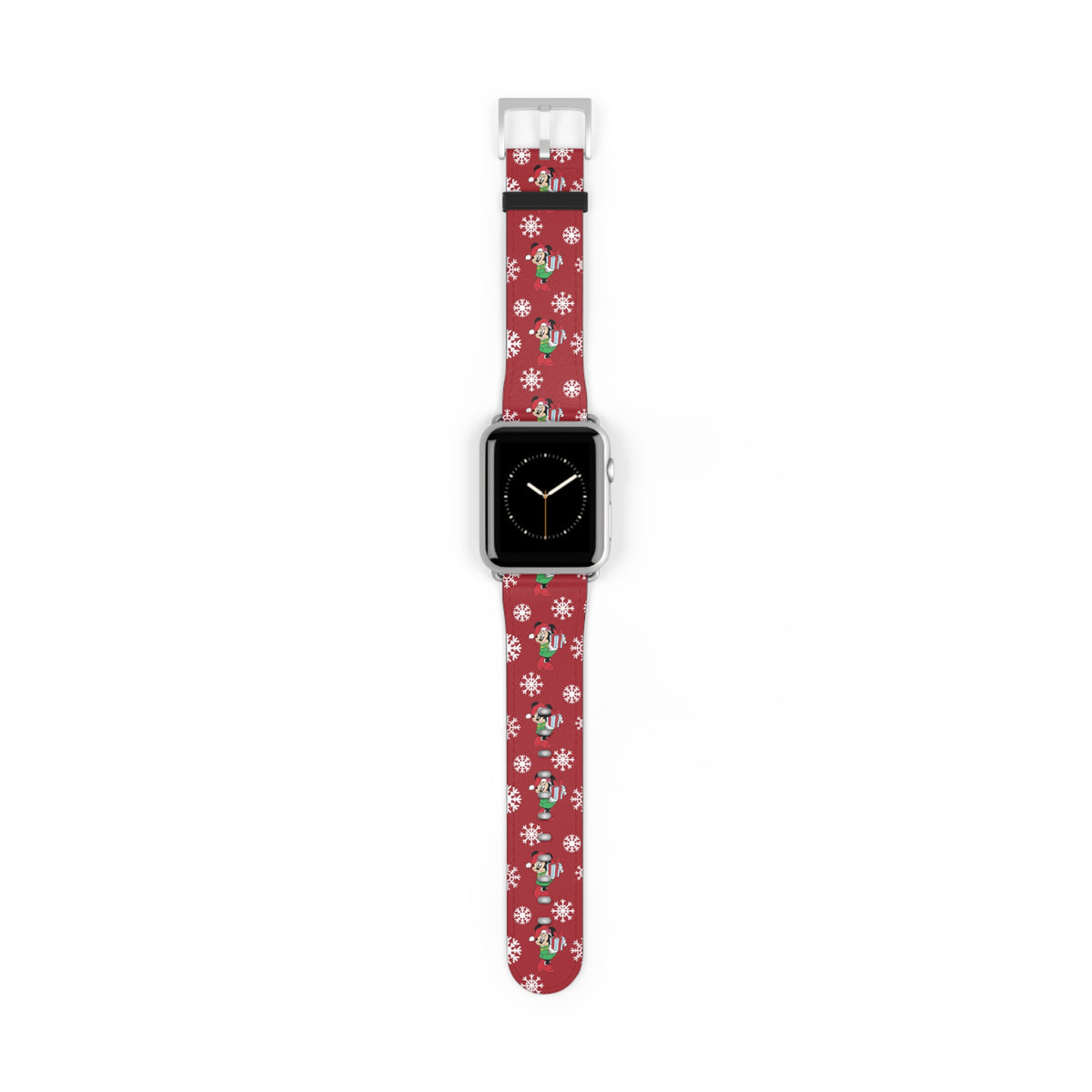 Minnie's Christmas Holiday Flurries Whimsical Watch Band - Apple