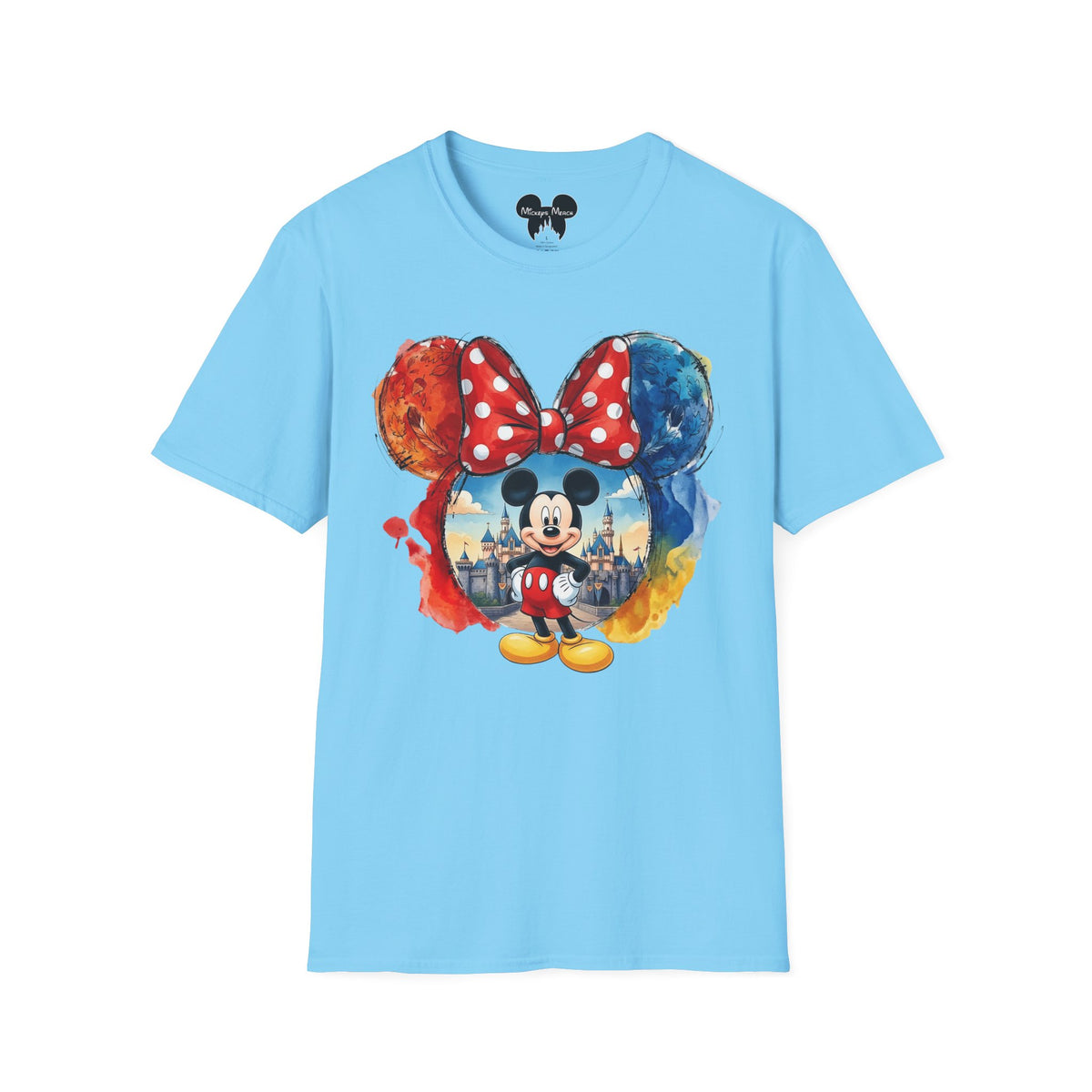Sensational Six - Mickey's Kingdom of Dreams Watercolor Vignette Unisex Graphic Tee